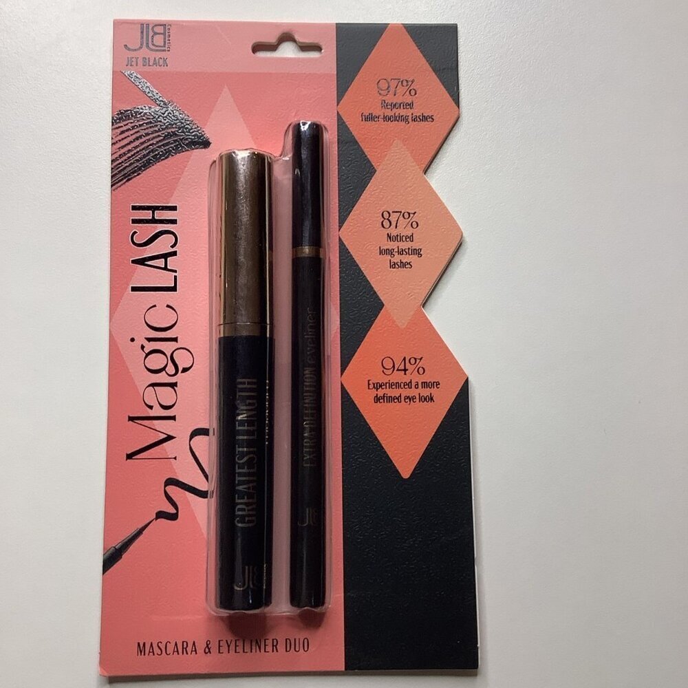 JIB Magic Lash Jet Black Mascara & Eyeliner Duo. New In Package.